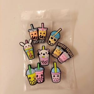 Cute boba croc charms